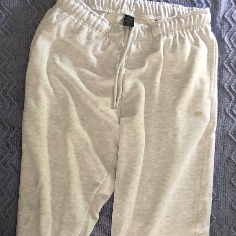 Men's Light Beige Drawstring Sweatpants - Casual Joggers